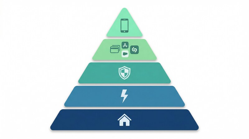 固定費見直しの優先順位5ステップ - インフォグラフィック