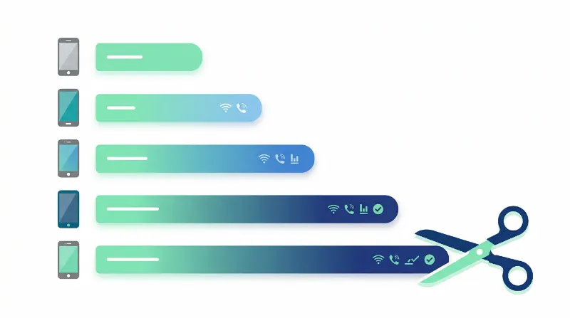 第一優先はスマホ代などの通信費 - インフォグラフィック