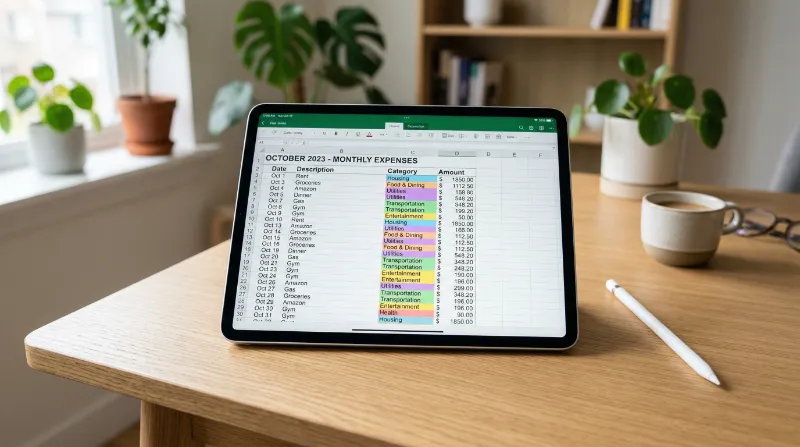 現状の支出をチェックシートで一覧化する