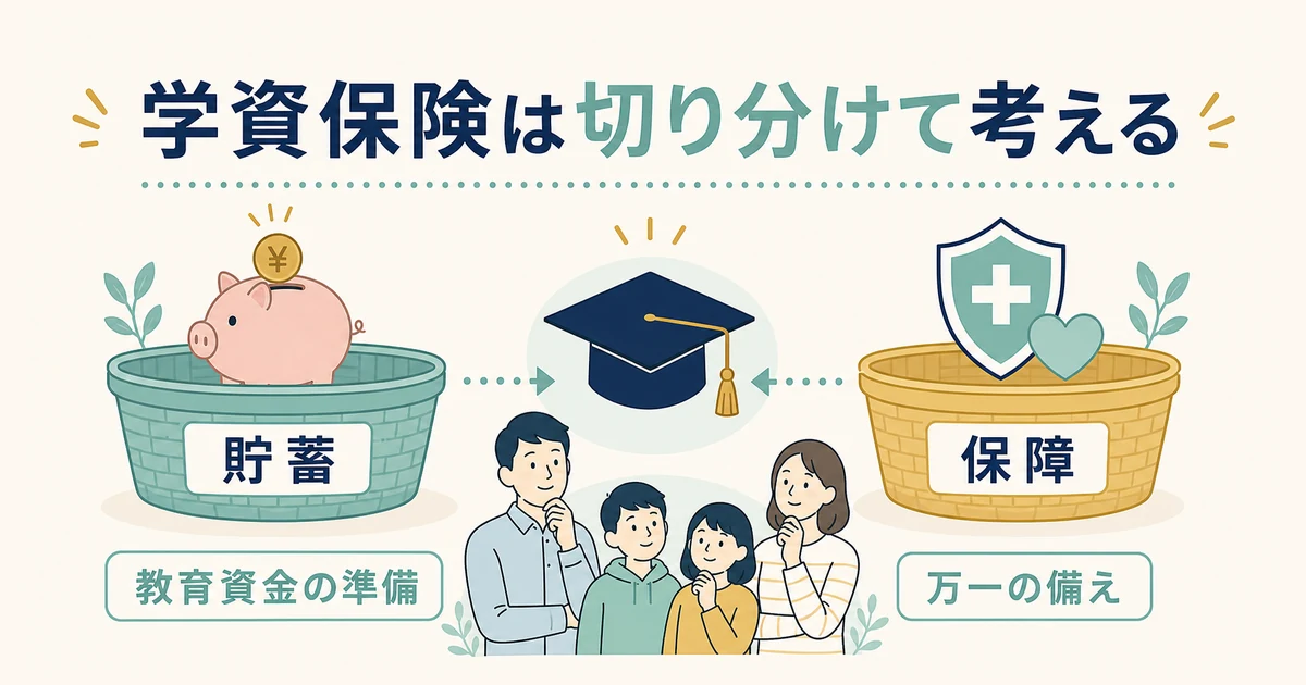 学資保険は必須か(貯蓄と保障を切り分け/断定しない)|家族の固定費見直し 学資保険は必須ではなく貯蓄と保障を切り分けて判断|家族の固定費見直し