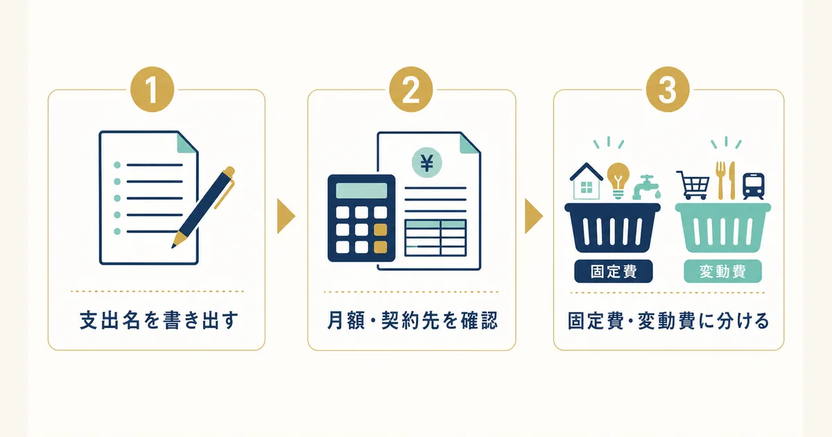 固定費と変動費の違いとは_diagram-12 固定費と変動費を仕分ける3ステップ|固定費と変動費の違いとは