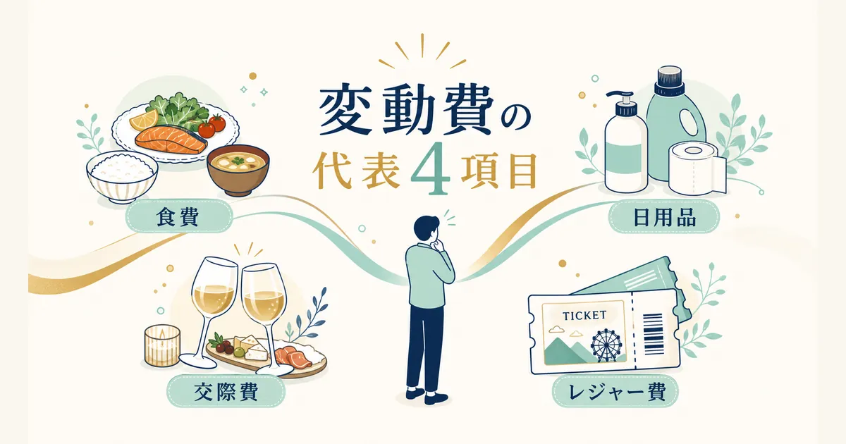 固定費と変動費の違いとは_heading-11 家計における変動費の一覧 代表例|固定費と変動費の違いとは
