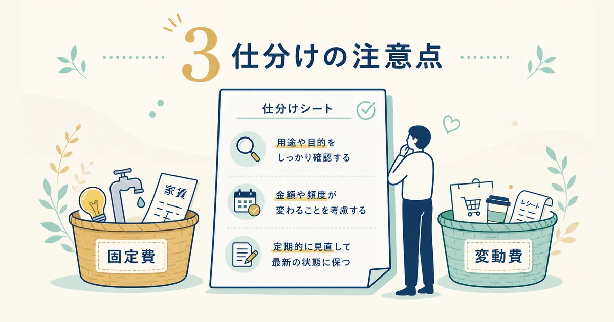 固定費と変動費の違いとは_heading-31 固定費と変動費を仕分けるときの注意点|固定費と変動費の違いとは
