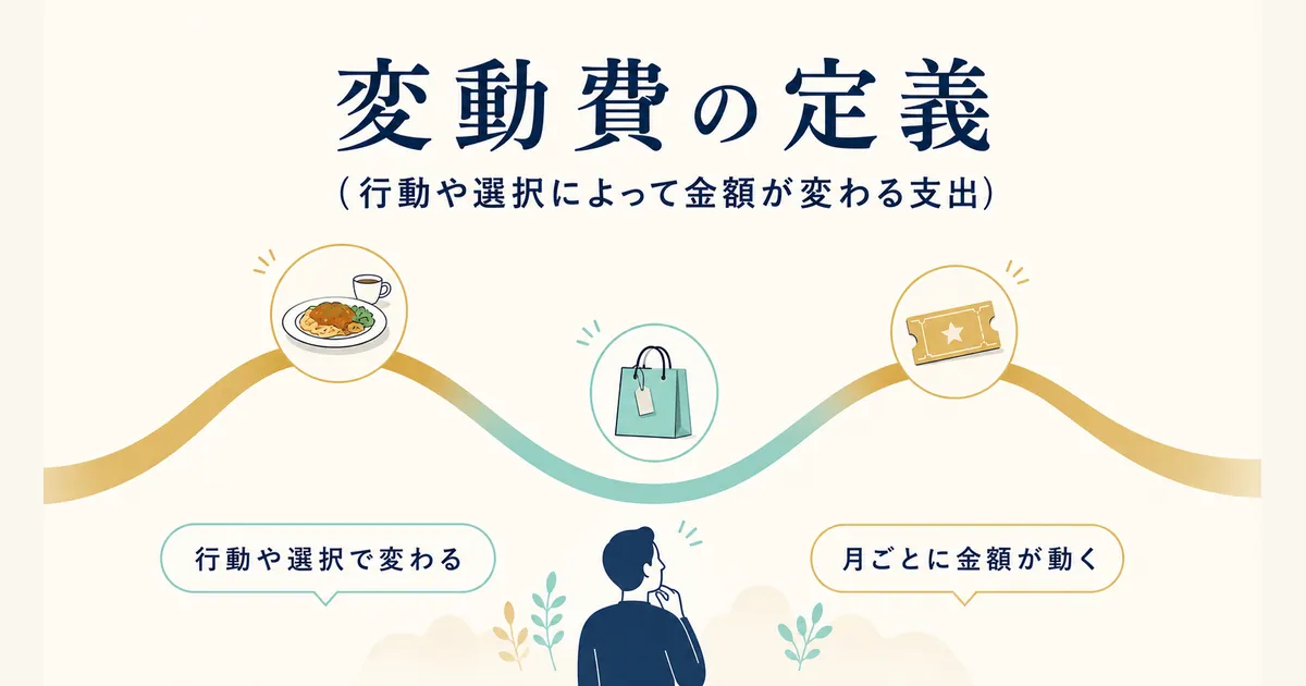 固定費と変動費の違いとは_heading-03 変動費の定義 行動や選択で変わる支出|固定費と変動費の違いとは