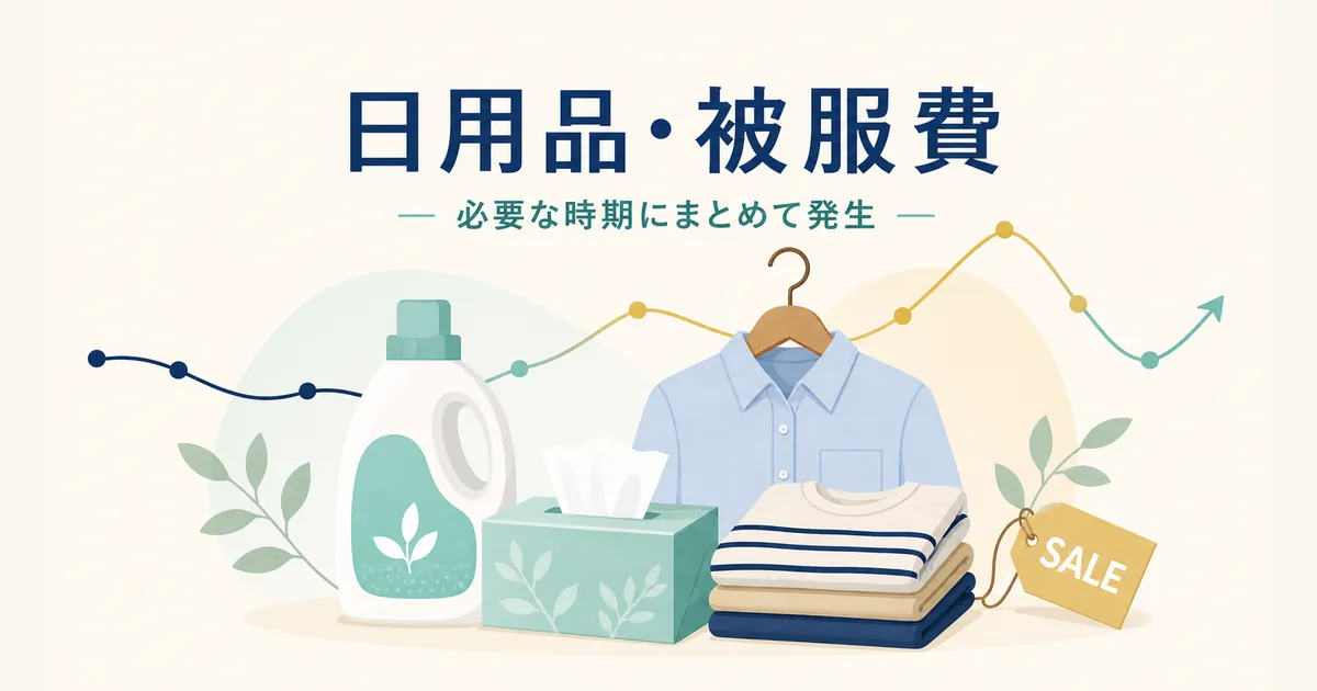 固定費と変動費の違いとは_heading-13 日用品・被服費はまとめ買いで金額のばらつきが出る変動費|固定費と変動費の違いとは