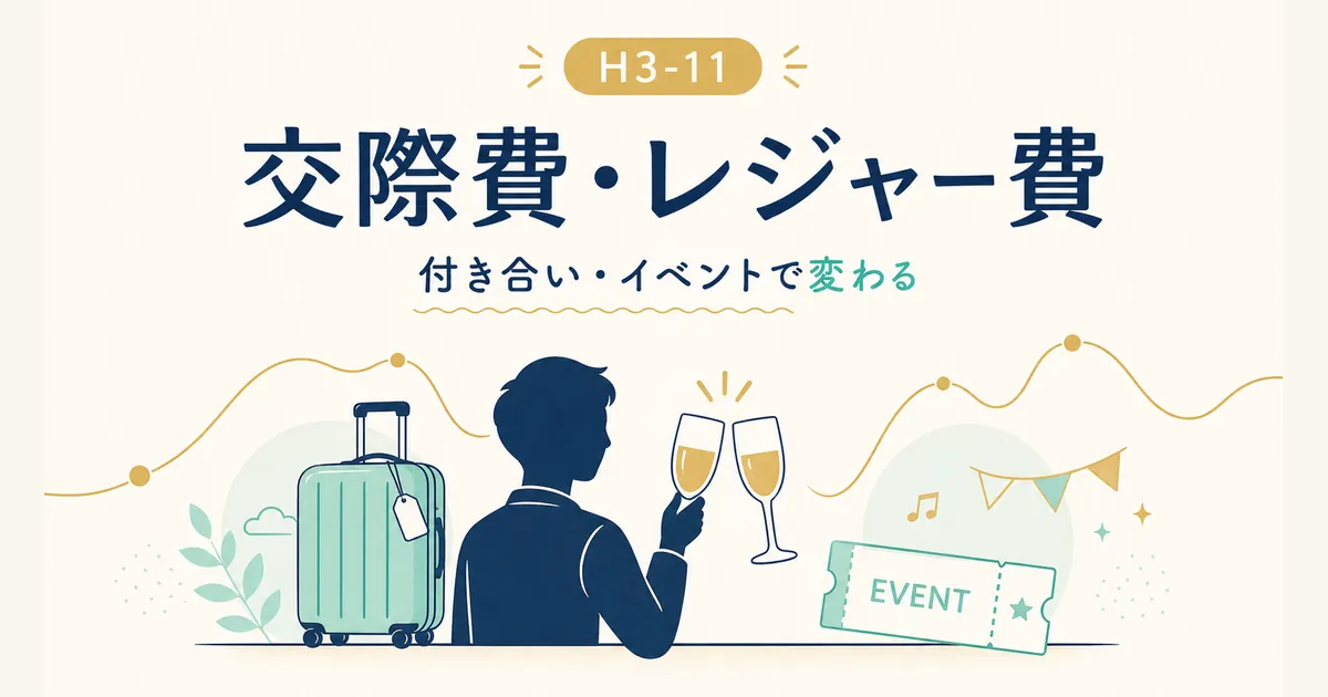 固定費と変動費の違いとは_heading-14 交際費・レジャー費はイベント次第で変動が大きい変動費|固定費と変動費の違いとは