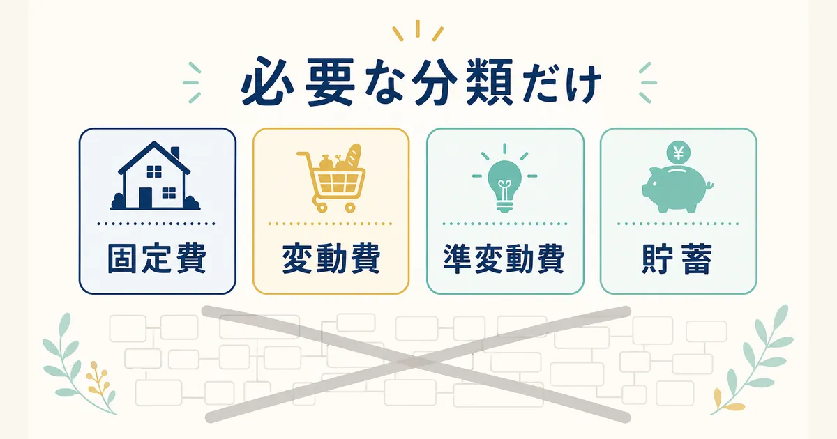 固定費と変動費の違いとは_heading-34 家計管理の分類は目的に必要な最小限に留める|固定費と変動費の違いとは