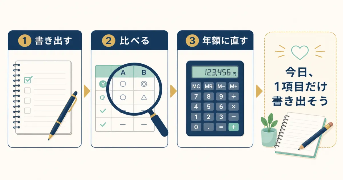 固定費見直しシミュレーションまとめ｜固定費見直しで年間いくら節約できる