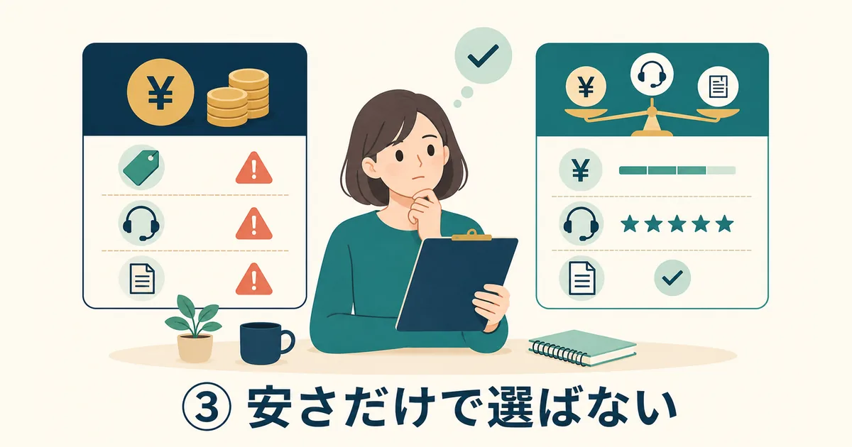 安さだけで選ばない固定費見直しのポイント