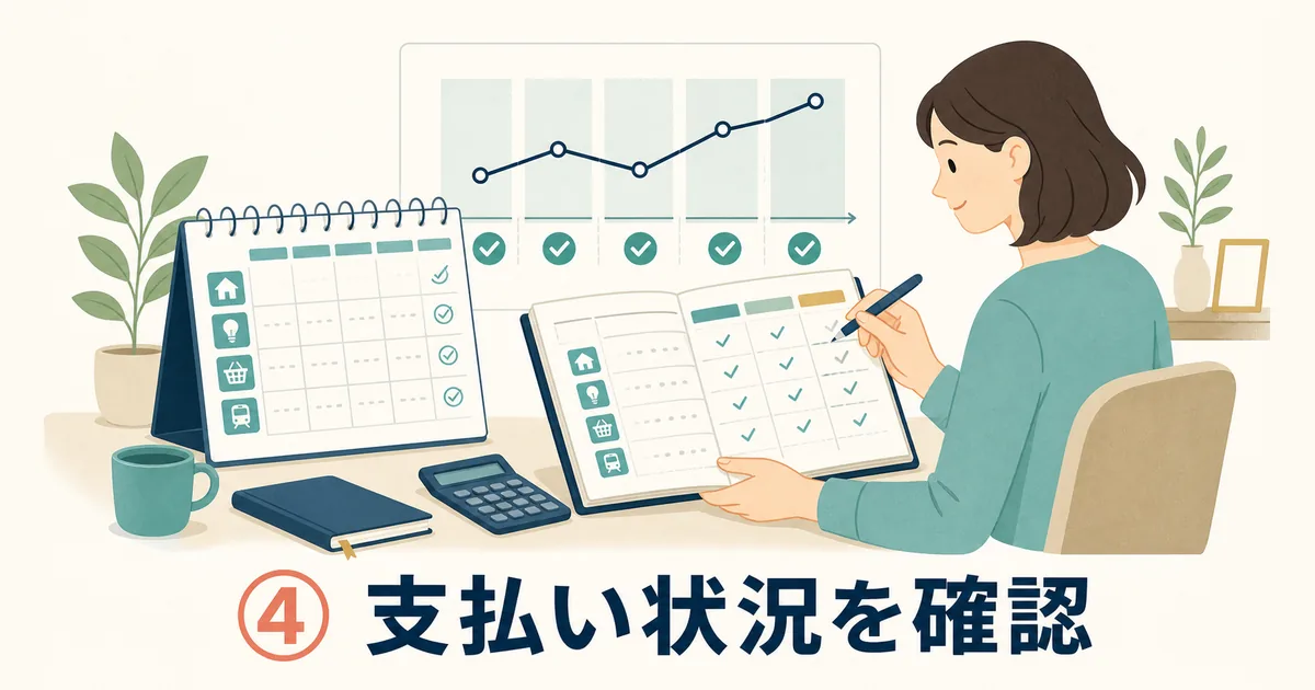 支払い状況を確認する固定費見直しのポイント
