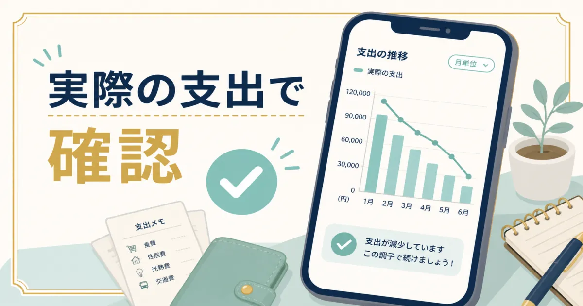 削減後は家計簿アプリで効果を確認する｜固定費見直し注意点