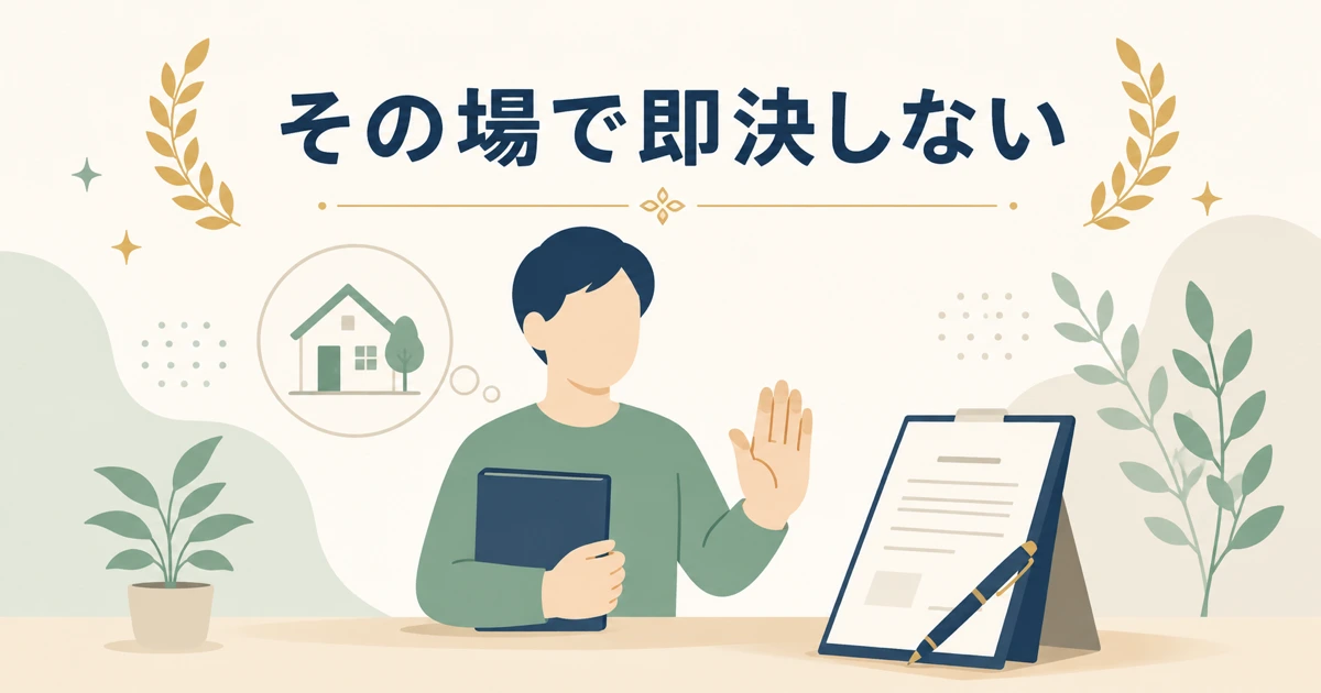 その場で契約を決めない 一度持ち帰って見直す｜固定費見直しをFPに相談すべき？保険の無料相談を使う際の注意点